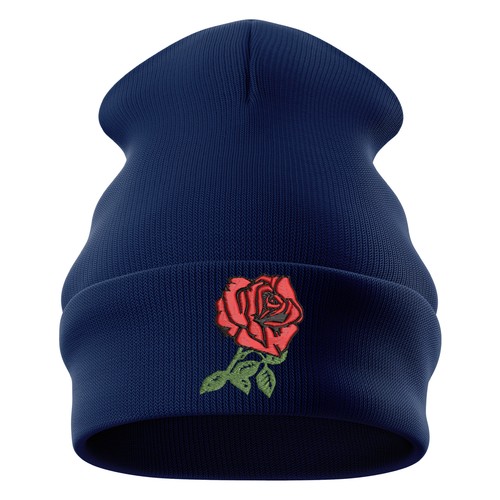 Embroidered england rose - embroidered,