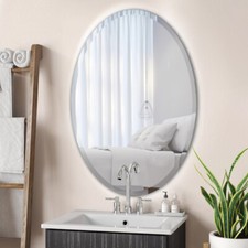 Plain Bathroom Mirror Wall