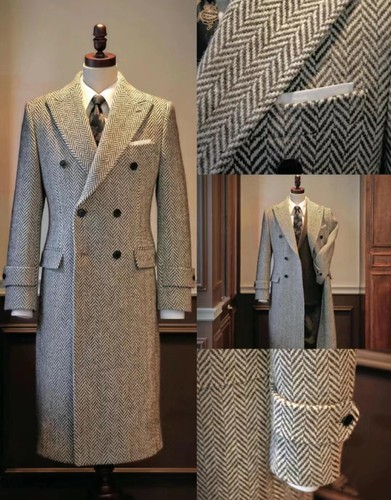 Men coats long overcoat - coats,