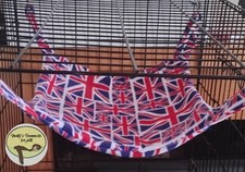 Hunty's Cosy large hammock chinchilla, ferret,rat,Guinea pig, degu.fleece straps
