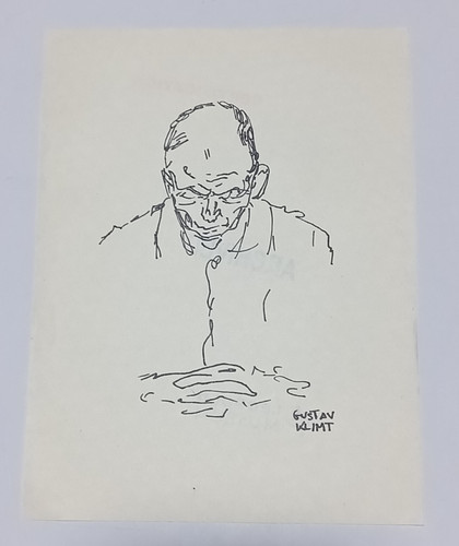 Gustav klimt drawing paper - drawing, on