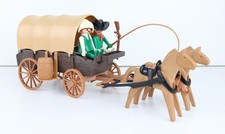 Playmobil Western 3278 Settlers & covered wagon Vintage Geobra cowboys pionners