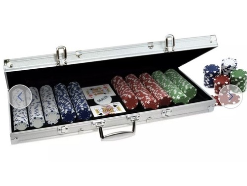500 piece poker set handle - piece,