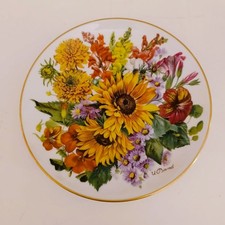 1988 Autumn Gold Decorative Plate 1814 Hutschenreuther Germany