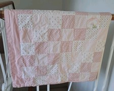 Handmade pink floral patchwork - handmade,