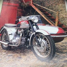 TRIUMPH THUNDERBIRD WATSONIAN PALMA SIDECAR OUTFIT MOTORCYCLE MAGAZINE ARTICLE.