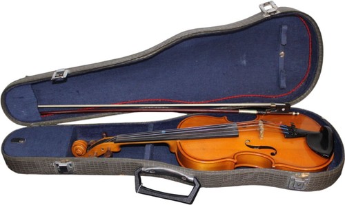 Violin brown wood finish - violin,