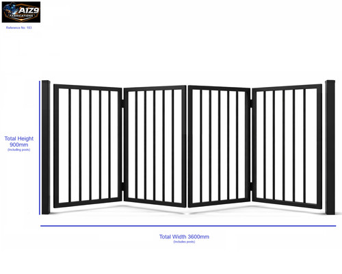 Bifolding gates fold metal - gates,