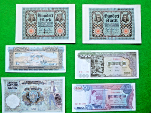 Bank notes vintage - bank, 6