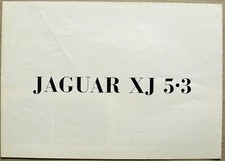 JAGUAR XJ 5.3 Car Sales Brochure 1975 #50m 2/75