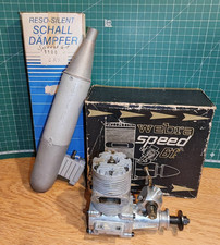 Webra Speed 61 10 cc Glow Two Stroke Vintage Engine with Genuine Silencer - OS