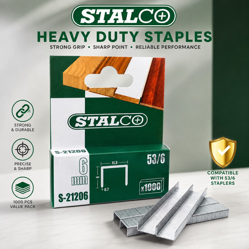 1000x 6mm staples type - 6mm, 53/6