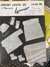 Twilleys Crochet PATTERN  No 760 Baby Layette 0 - 12 Months Lyscordet