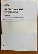 FORD KA WIRING DIAGRAMS 97 Onwards Manual Parts Brochure Handbook Pack Fiesta RS