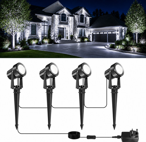 Led garden spot lights pack - garden,