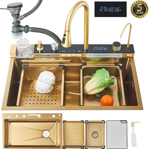 Led inset kitchen sink set - inset,