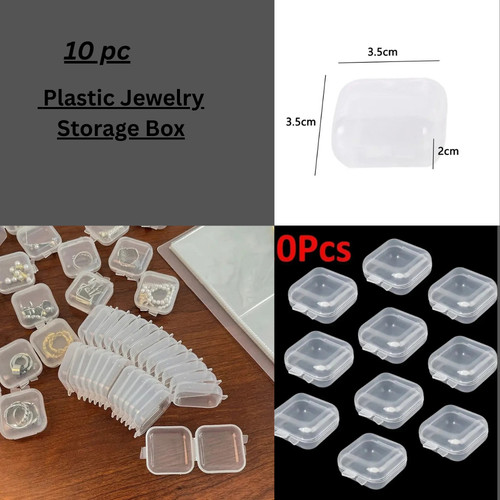 Mini storage box clear - clear, plastic