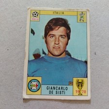 Panini World Cup Mexico 70 1970 Giancarlo De Sisti Unused Original Card
