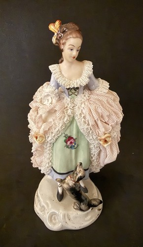 Dresden porcelain figurine - porcelain,