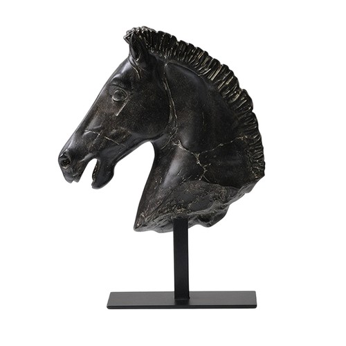 Horse head sculpture - head, resin