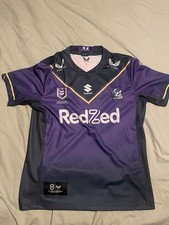 Melbourne Storm NRL Shirt Castore Men's Size XL Rugby League Home Jersey