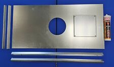 Stove register plate, steel chimney closure board stove wood burner with 5" flue