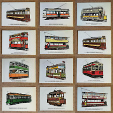 Postcard Electric Trams Trains