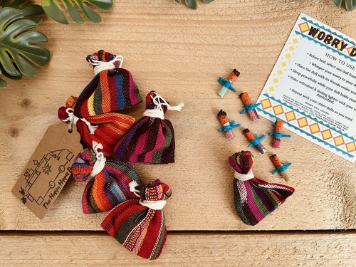 Guatemalan worry dolls in - 6,