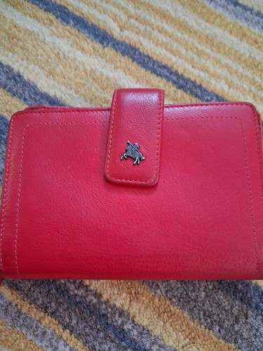 Visconti red real leather - red,