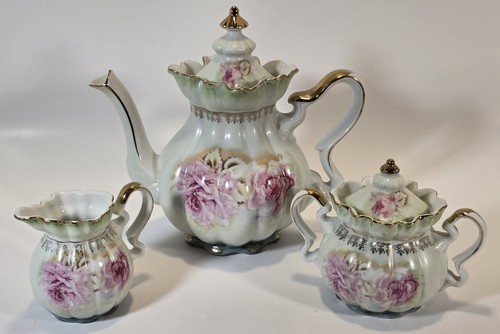 Antique nippon rose mist hand - antique,