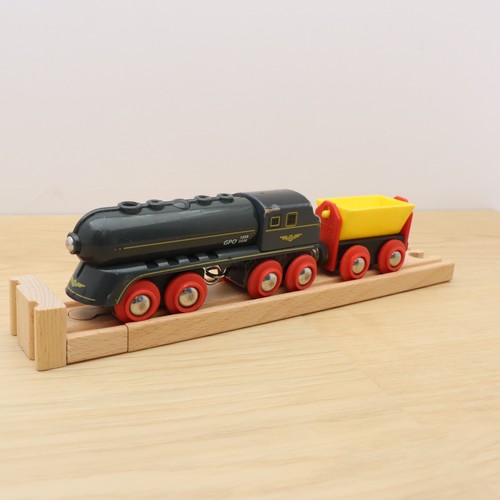 Wooden train track brio black - wooden,