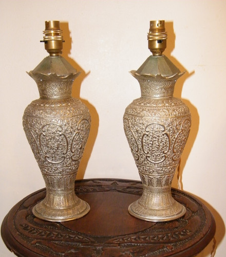 Antique pair silver metal - antique, of