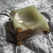Vintage onyx bowl ashtray - vintage,