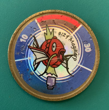 Vintage Pokémon Magikarp Metal Token #129 Hasbro Master Trainer Game Brass Coin