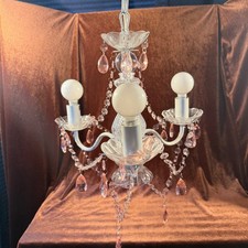 White Mini Chandelier 3-Light