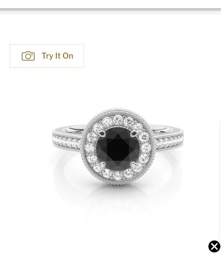 18ct white gold black - white,