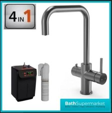 Gun Metal | 4 in 1 Instant Boiling Water Kitchen Tap Tank & Filtered Water Pack
