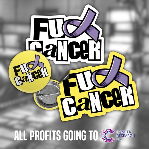 Anti cancer sticker badge - anti,