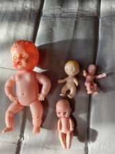 Vintage Blue Box plastic baby doll & other dolls MIHK & Barbie baby ? low price