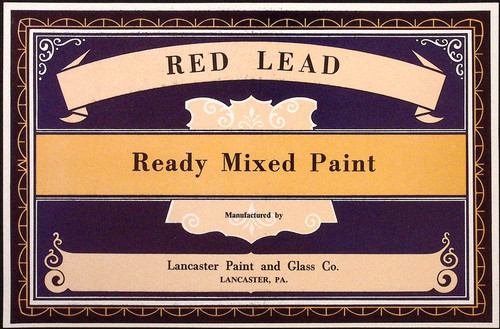 Red lead ready mixed - lead, paint
