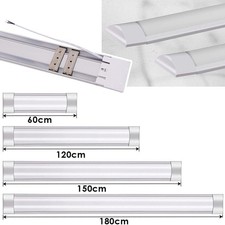 Batten LED Tube Light 1ft 2ft 3ft 4ft 5ft 6ft Slim Strip Garage Office Ceiling