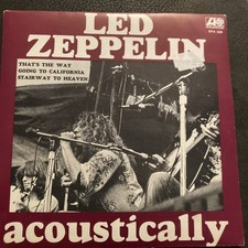LED ZEPPELIN  'Acoustically'  STAIRWAY TO HEAVEN  (Atlantic EPA 228) VGC 