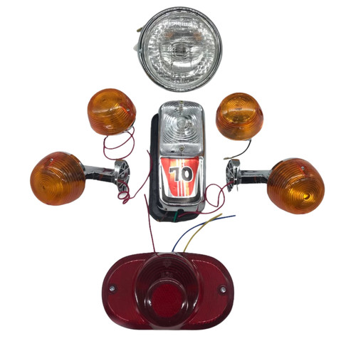 Honda c70 headlight tail - honda, light