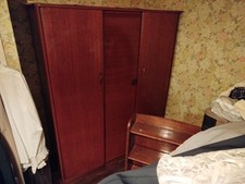 Austinsuite Vintage Wardrobe Sliding Doors Teak Mid Century