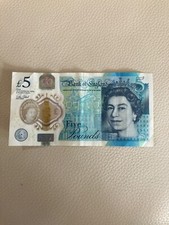 £5 note with serial AK47 563830
