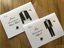 Personalised Will you be My Best Man, Our Usher, Page Boy - Wedding Invite, Card