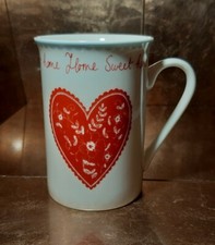 At Home With Ashley Thomas Porcelain Mug , Heart, Home Sweet Home, Gift Idea