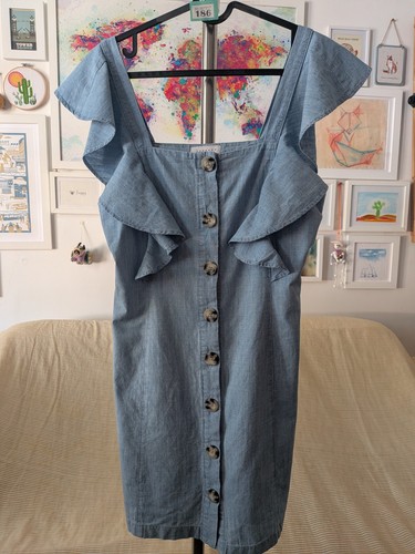 Topshop chambray denim dress - topshop,