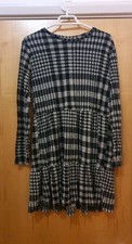 ZARA GREY PLAID MINI DRESS