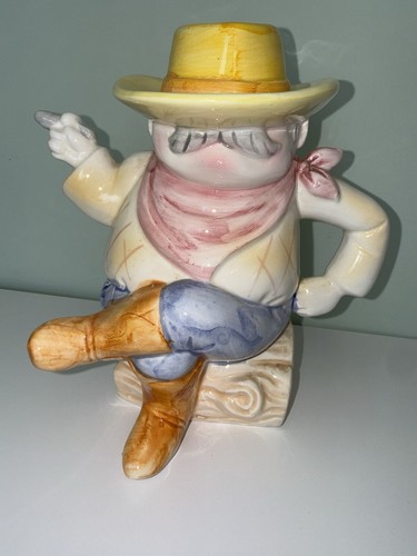 Vintage novelty cowboy - cowboy, teapot